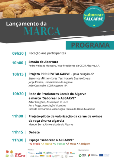 Programa - Lançamento Saborear o Algarve